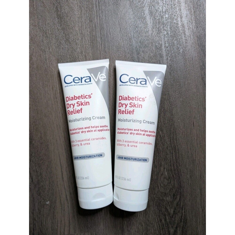 CeraVe Moisturizing Cream for Diabetics Dry Skin 8 oz 2 Pack NEW